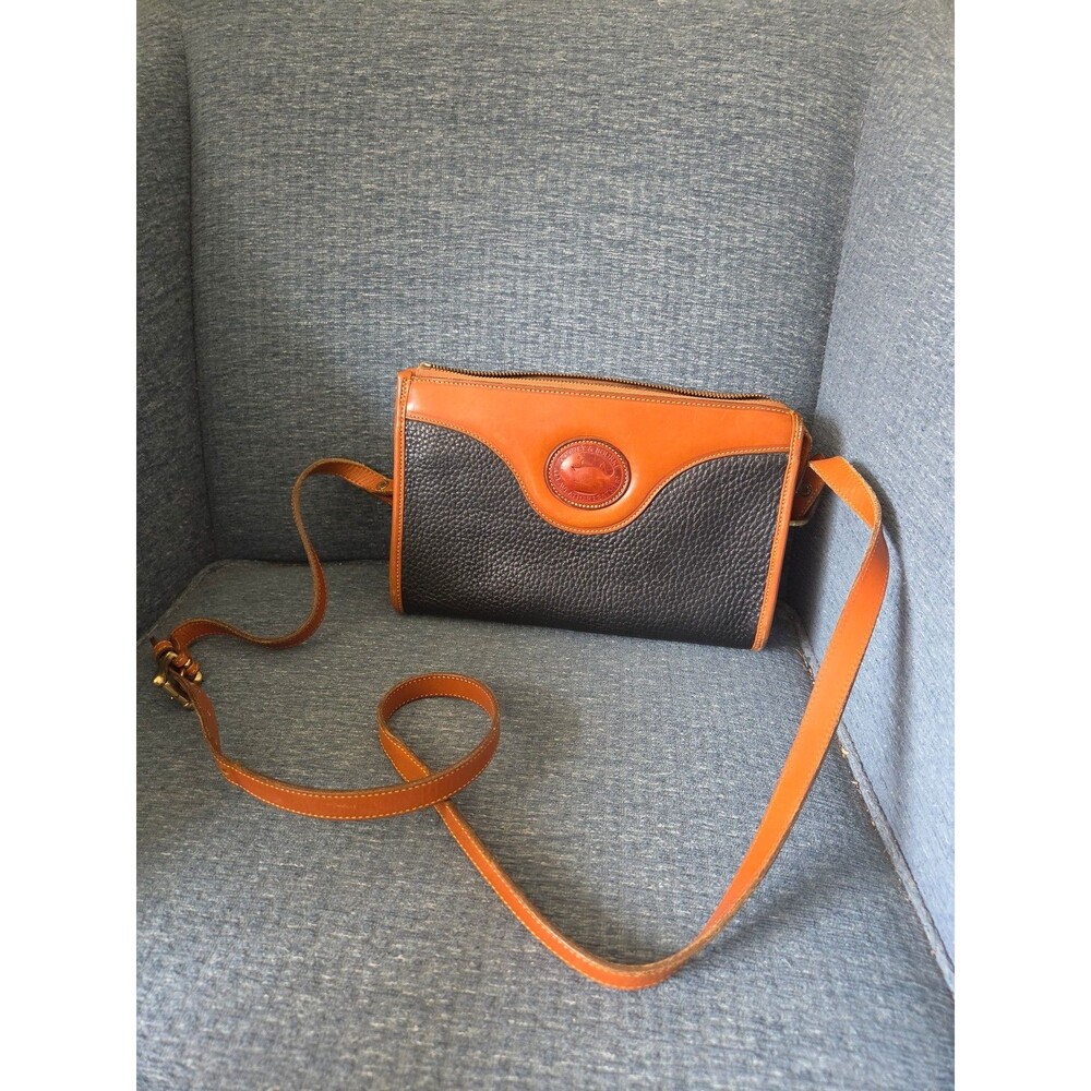 Dooney & Bourke Vintage All-Weather Black Pebbled Leather Crossbody Bag